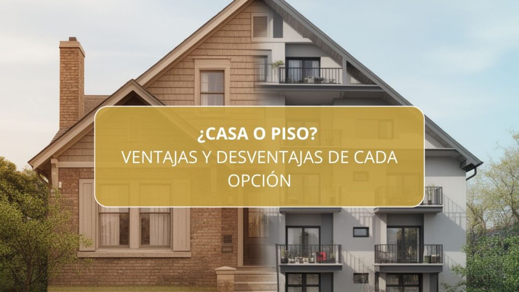¿Casa o piso? Ventajas y desventajas de cada opción